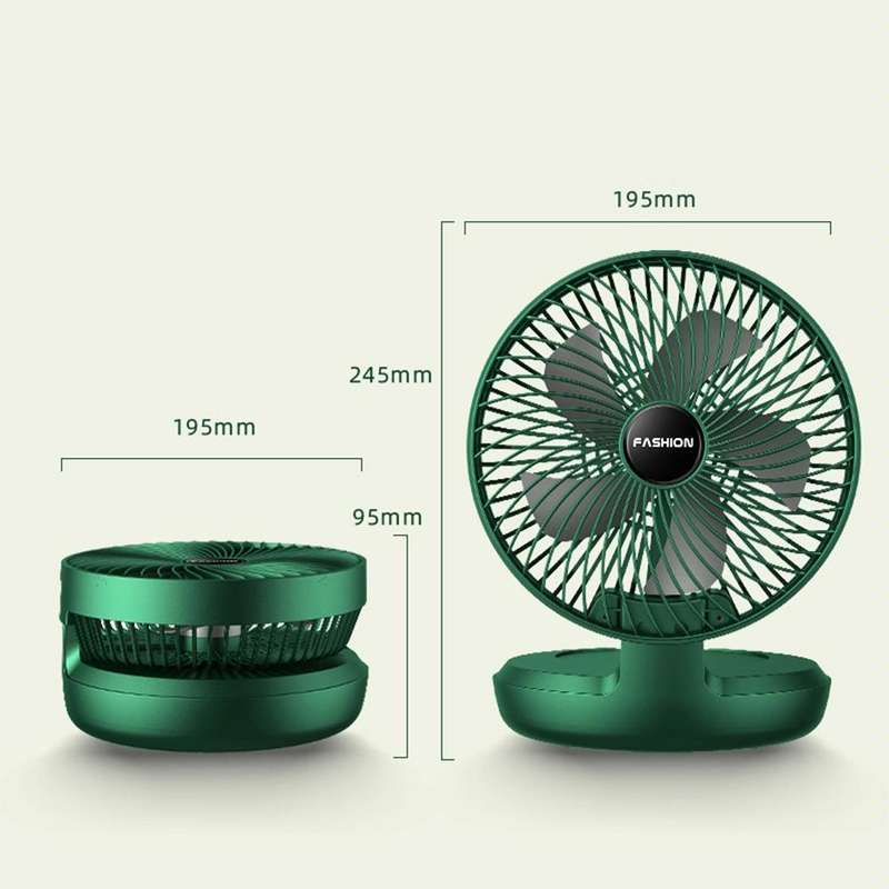 Folding Office Desktop Household Portable Small Fan, Size: 8 inch(White USB Direct Plug)