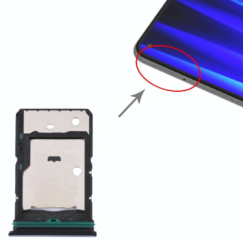 For OnePlus Nord CE 2 5G SIM Card Tray + SIM Card Tray + Micro SD Card Tray (Blue)