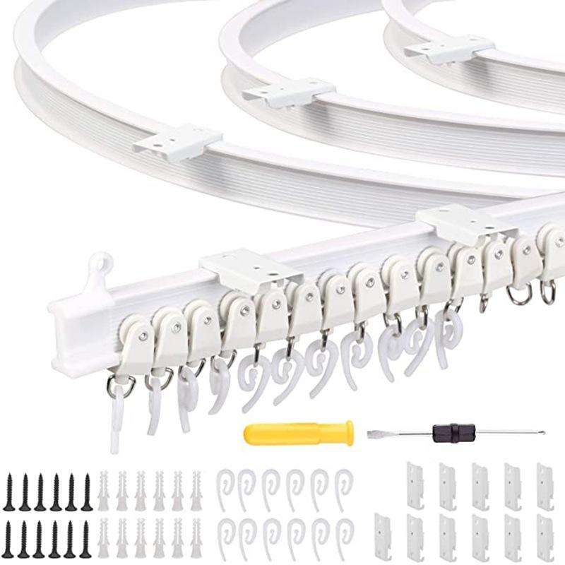 Model Steel Rail Bending Curtain Rail Flexible Guide Set, Size: 3m