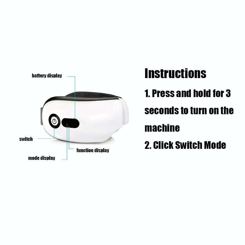 Eye Protector Air Pressure Eye Massager(White)