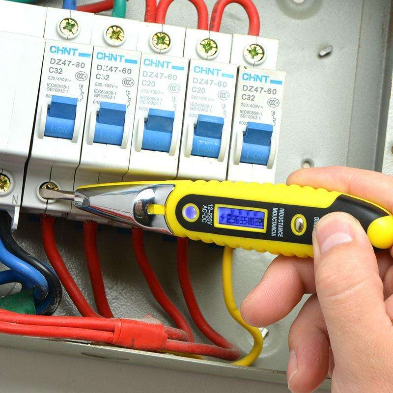 Socket Wall AC Power Outlet Voltage Detector Sensor Tester Electric Test Pen LED Light Voltage In...