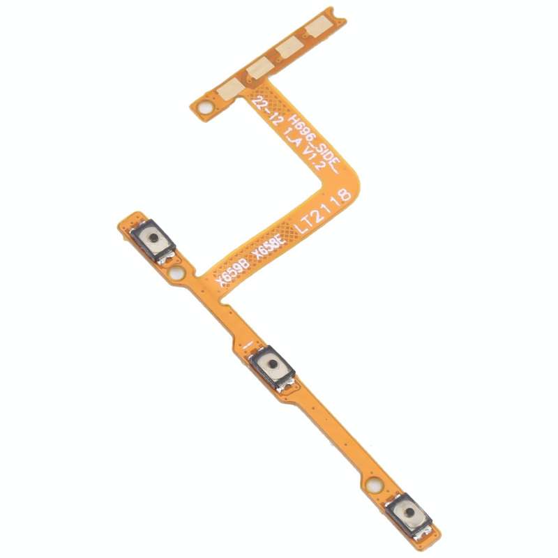 For Tecno Spark 8 KG6 OEM Power Button & Volume Button Flex Cable