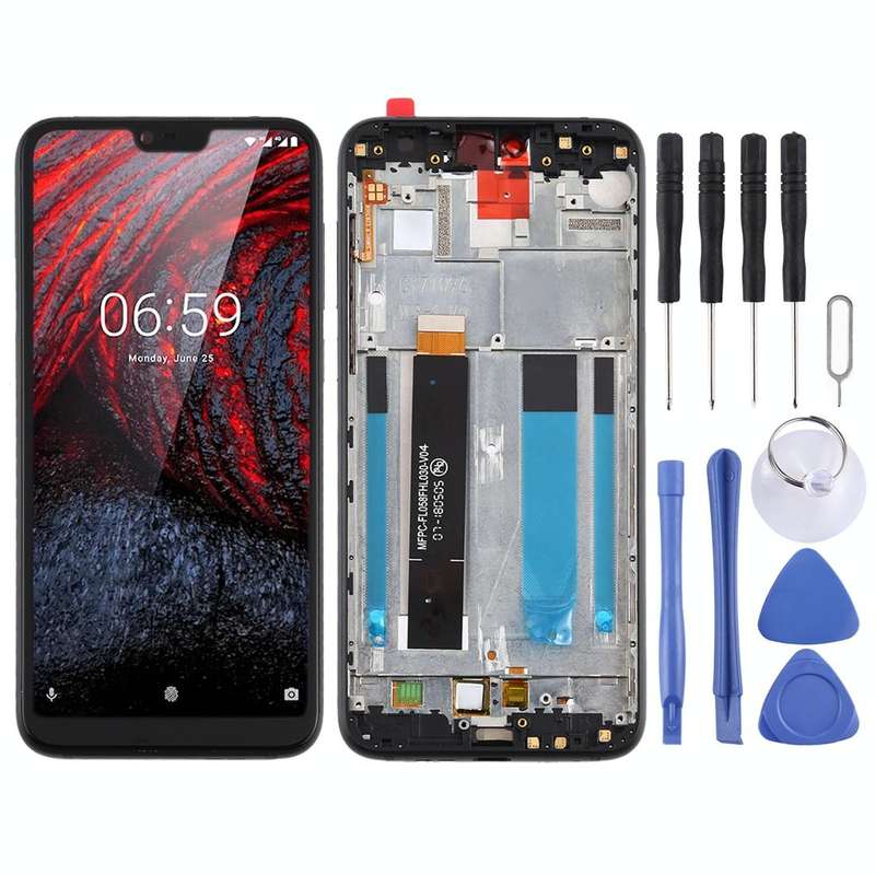 TFT LCD Screen for Nokia X6 / 6.1 Plus TA-1099 TA-1116 TA-1103 TA-1083 Digitizer Full Assembly wi...