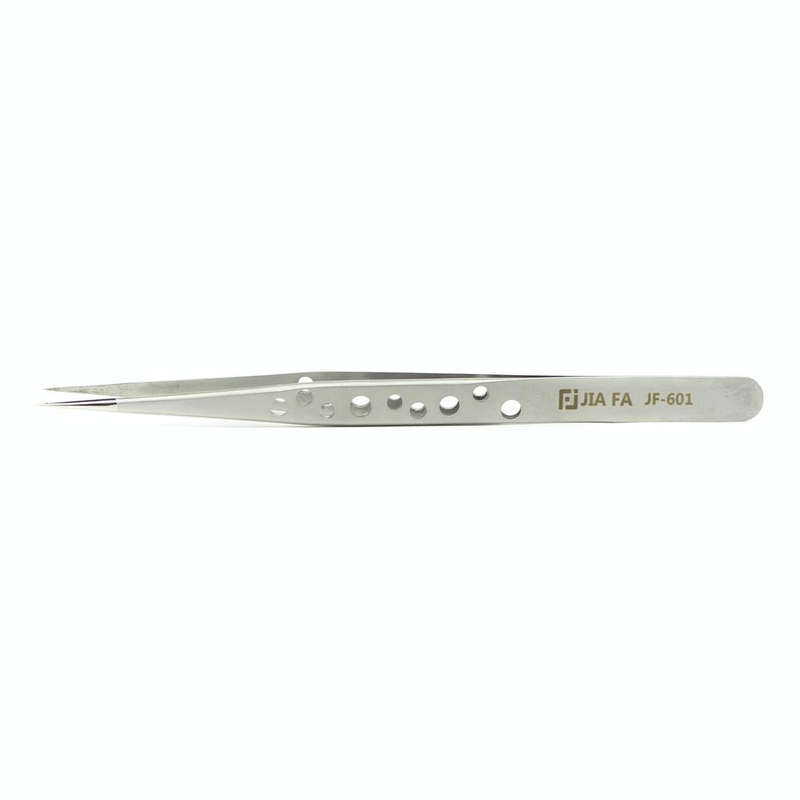 JIAFA JF-601 High-strength Straight Tip Tweezers(Silver)