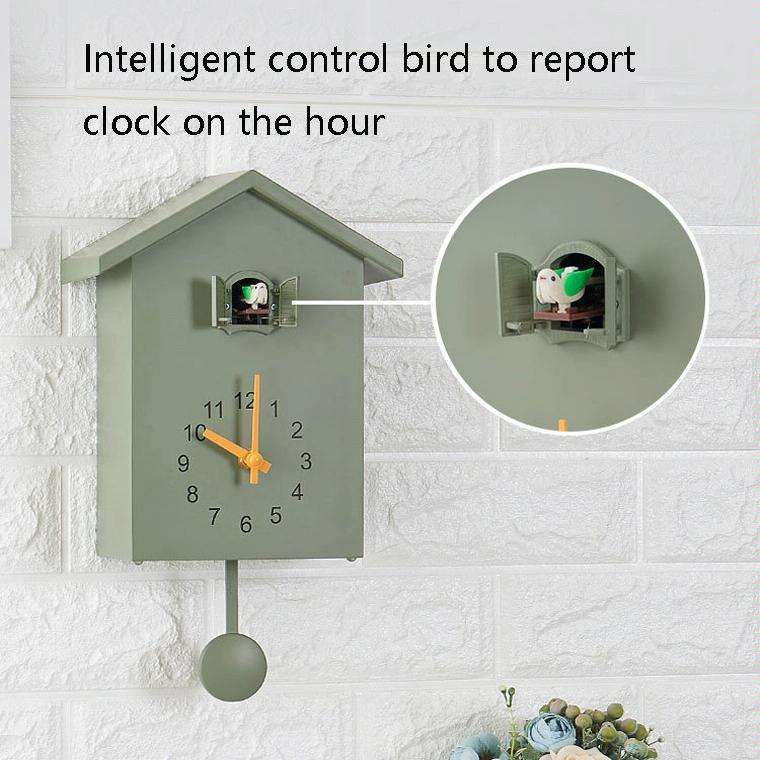 T60 Cuckoo Clock The Bird Reports On The Hour Clock, Colour: White