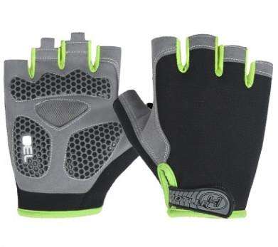 Cycling Shock Absorbing Anti-Slip Gloves Fitness Weight Lifting Training Half-finger Gloves, Size...