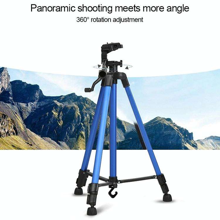 Portable Phone Live Selfie 3366 Tripod Stand DV SLR Camera Self-timer Full Light Bracket(Silver)