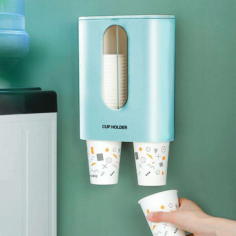 Household Punch-free Wall-mounted Disposable Paper Cup Taker Automatic Water Cup Holder Dispenser...