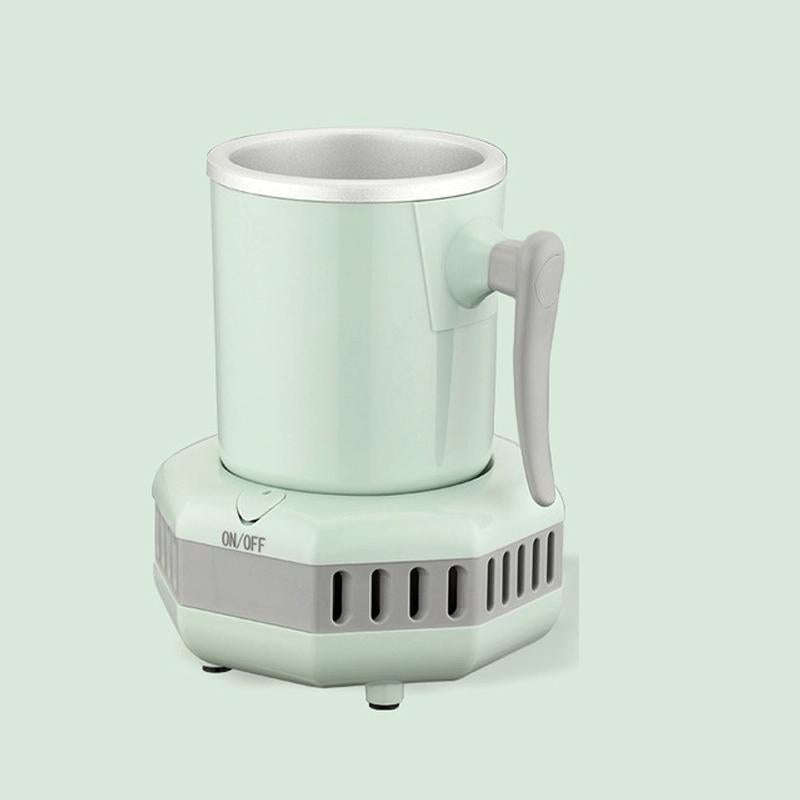 Fast Cooling Cup Mini Chilled Drinks Juice Desktop Quick-Freeze Cooling Drinks Cup, CN Plug(Green)