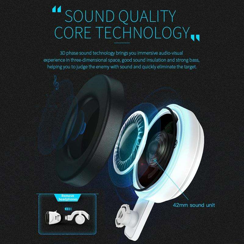 VR SHINECON G06E Virtual Reality 3D Video Glasses Suitable for 4.7 inch - 6.1 inch Smartphone wit...