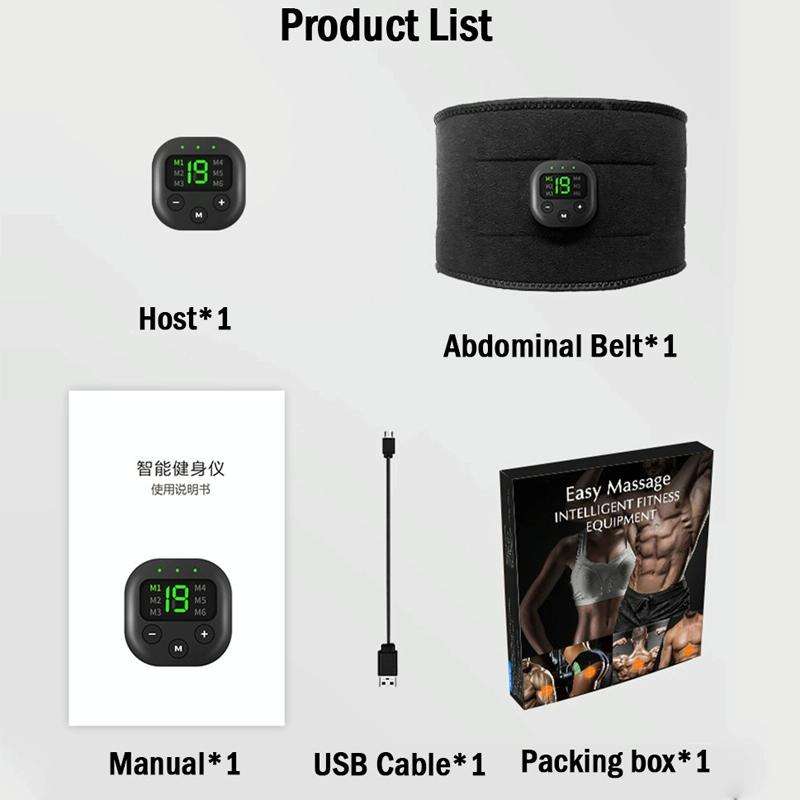 Intelligent EMS Fitness Belt Lazy Fat Dumping Belt Indoor Massage Training Abdominal Fitness Mach...