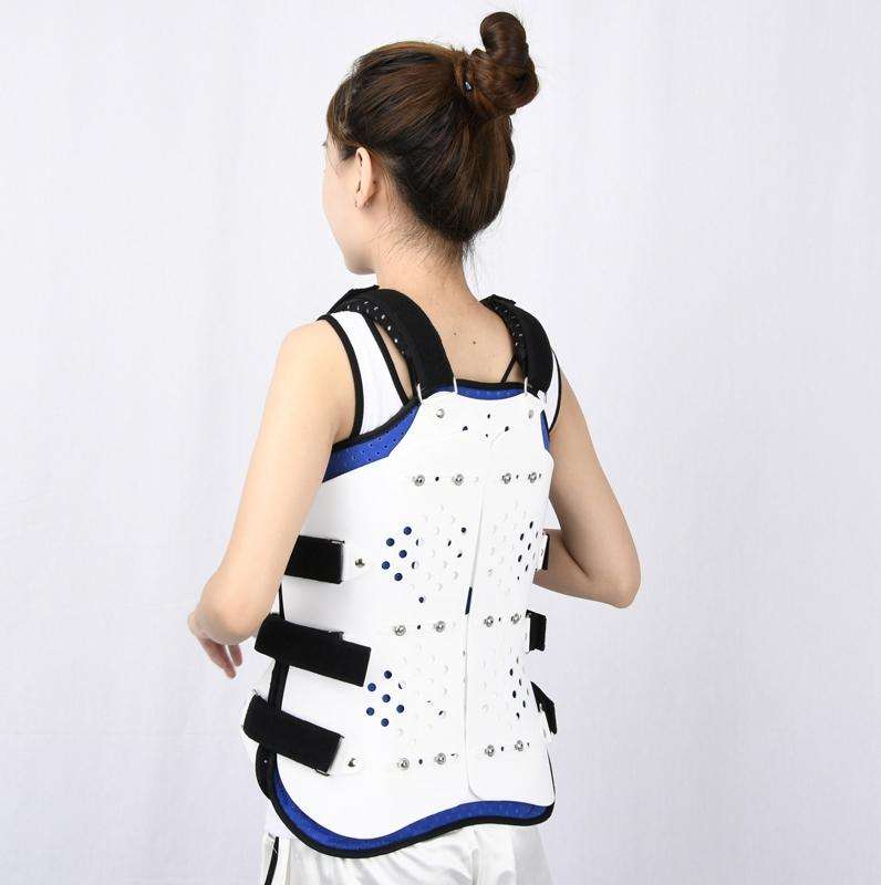 Adjustable Thoracolumbar Fixation Brace And Waist Protector,Style: Double Airbag, Specification: ...