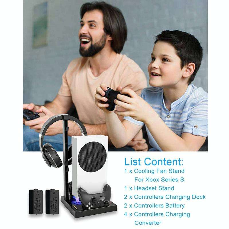 Iplay For Xbox Series S Host Cooling Bracket Handle Charging Base(Black)