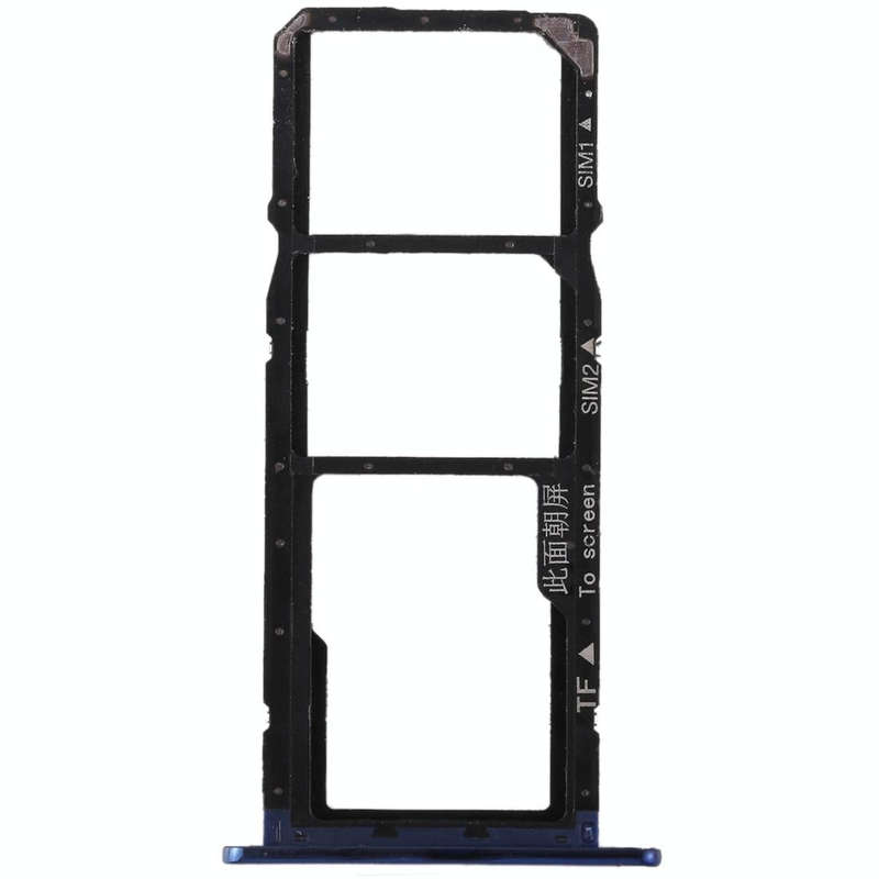SIM Card Tray + SIM Card Tray + Micro SD Card for Huawei Honor 7A (Blue)