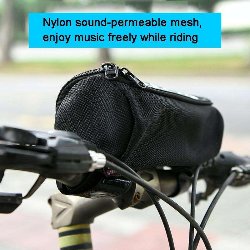 For JBL FLIP5/6/7 Speaker Bicycle Front Bag Outdoor Riding Audio Messenger Shoulder Bag(Black)