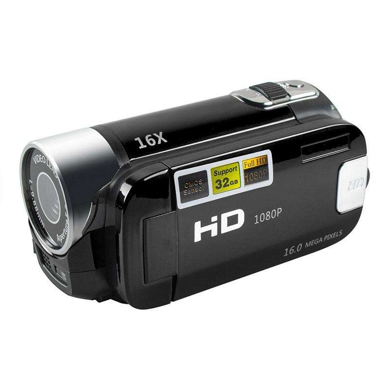 16X Digital Zoom HD 16 Million Pixel Home Travel DV Camera, UK Plug (Black)