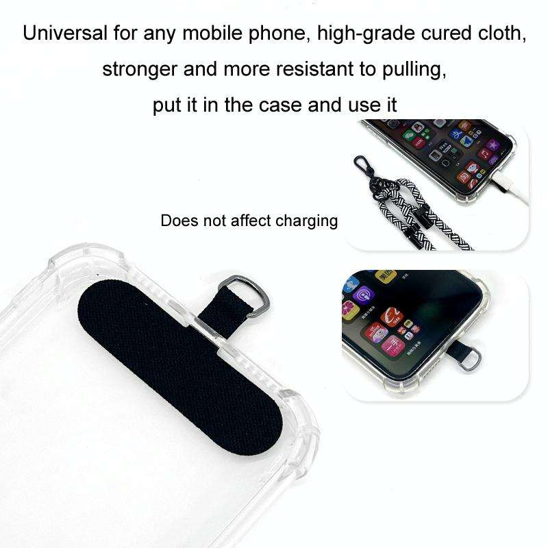 10mm Thick Rope Mobile Phone Anti-Lost Adjustable Lanyard Spacer(Navy)