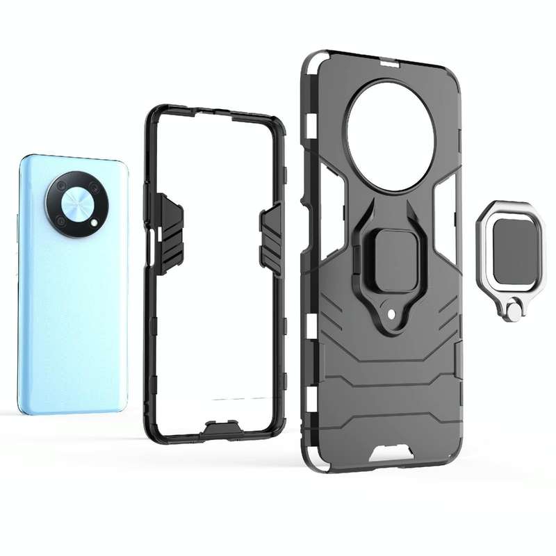 For Huawei nova Y90/Enjoy 50 Pro Shockproof PC + TPU Protective Case with Magnetic Ring Holder(Na...