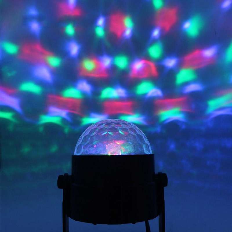 YouOKLight YK2278 3W Sound Activated Party DJ Lighting RBG Disco Ball Strobe Lamp Stage Par Light...