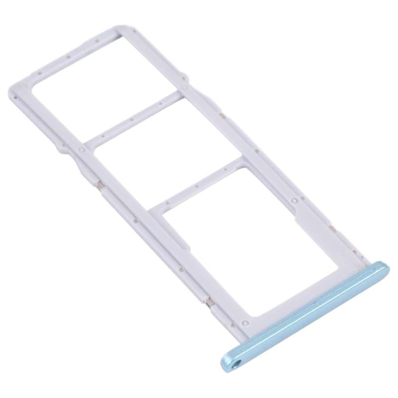 SIM Card Tray + SIM Card Tray + Micro SD Card Tray for Honor 9A(Blue)