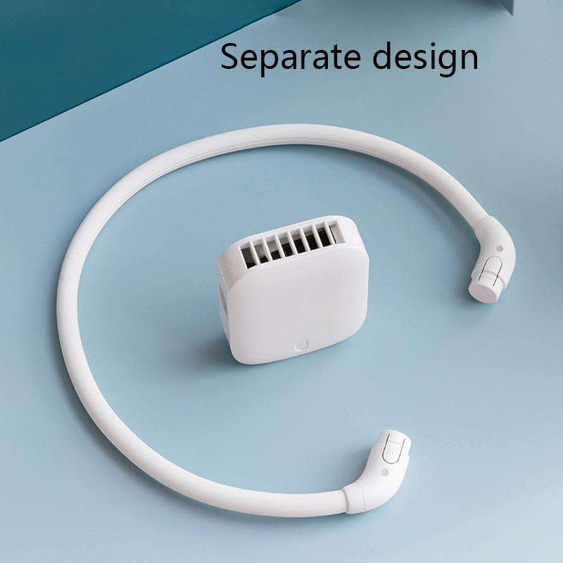 G1 USB Portable Sports Hanging Neck Fan(White)
