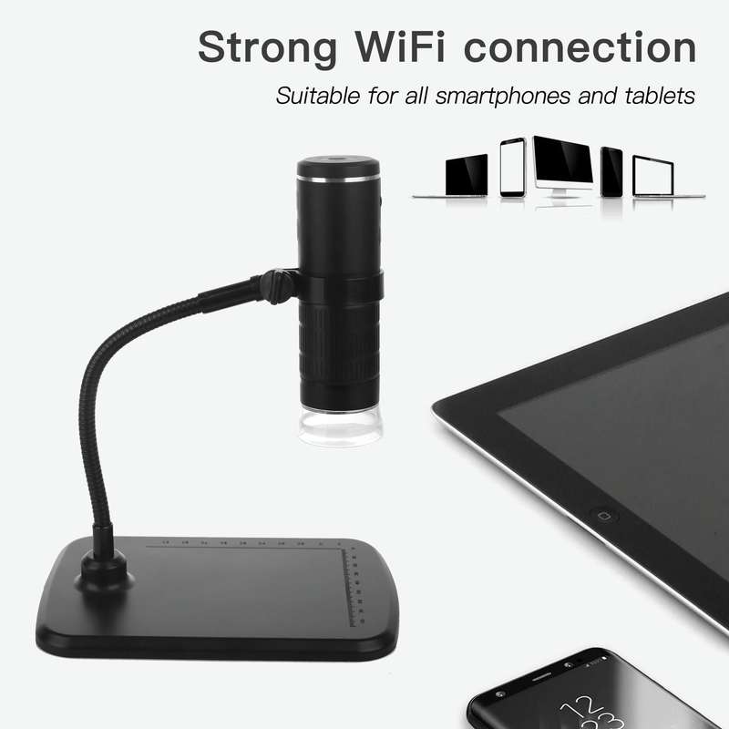 F210 1000X WiFi Digital Microscope with Helical Tube Bracket