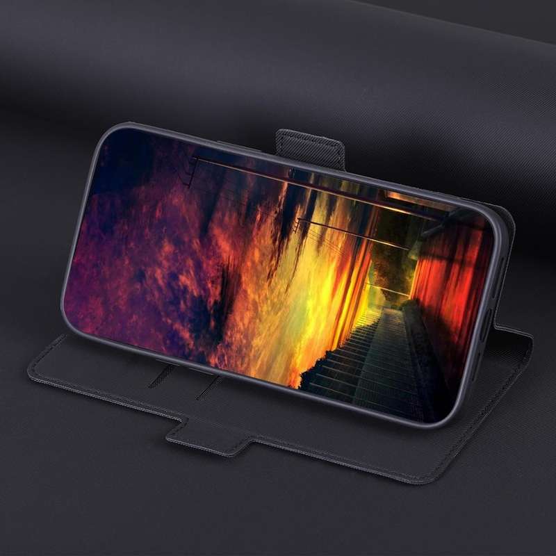 For Samsung Galaxy A80 Twill Texture Side Button Leather Phone Case(Black)