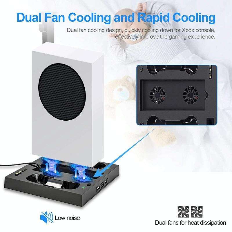Iplay For Xbox Series S Host Cooling Bracket Handle Charging Base(Black)