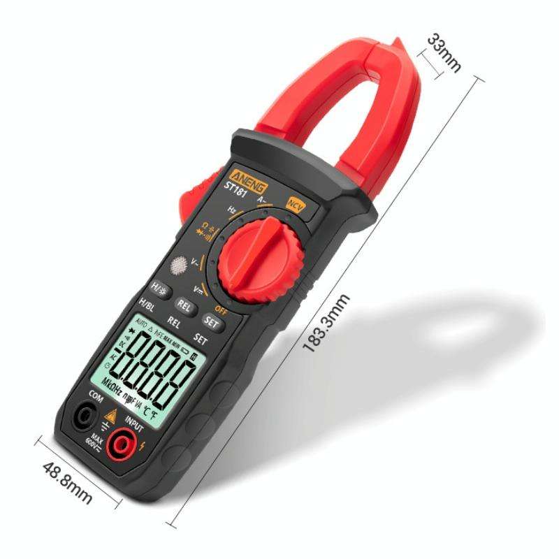 ANENG Intelligent Digital Backlit Clamp-On High-Precision Multimeter, Specification: ST183 6000-c...