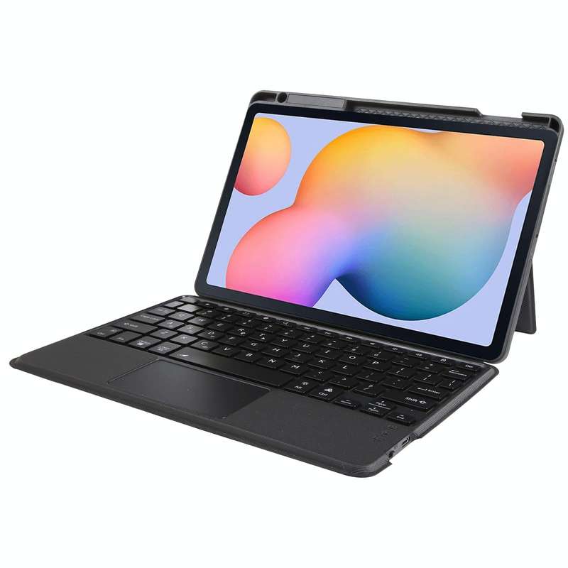 T610B-AS Pivot Backlight Upper Pen Tray Bluetooth Keyboard Leather Case For Samsung Galaxy Tab S6...