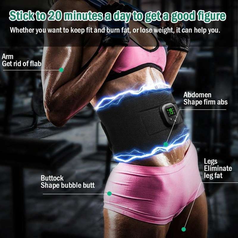Intelligent EMS Fitness Belt Lazy Fat Dumping Belt Indoor Massage Training Abdominal Fitness Mach...