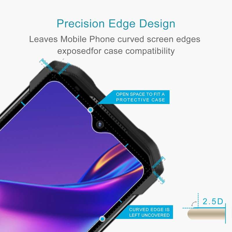 For DOOGEE S99 50pcs 0.26mm 9H 2.5D Tempered Glass Film