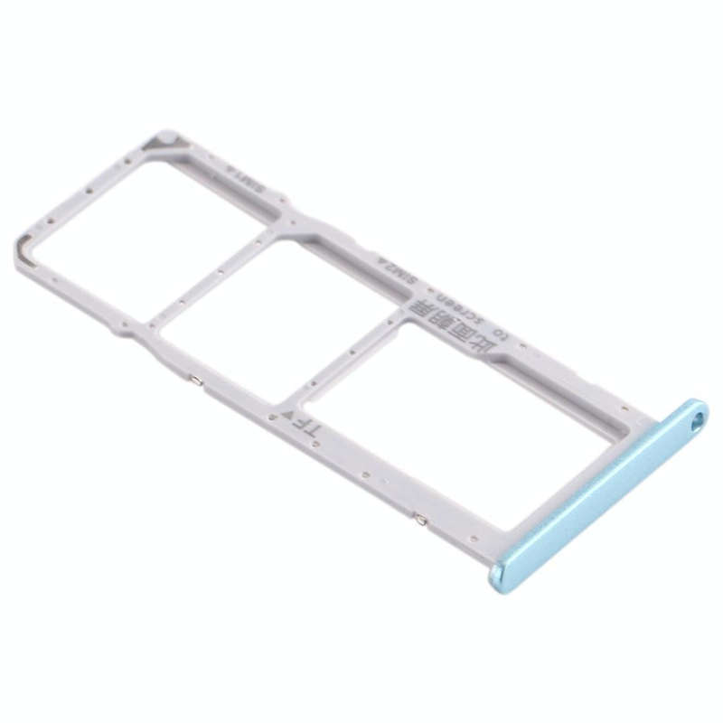 SIM Card Tray + SIM Card Tray + Micro SD Card Tray for Huawei Enjoy 10e / Honor Play 9A (Blue)