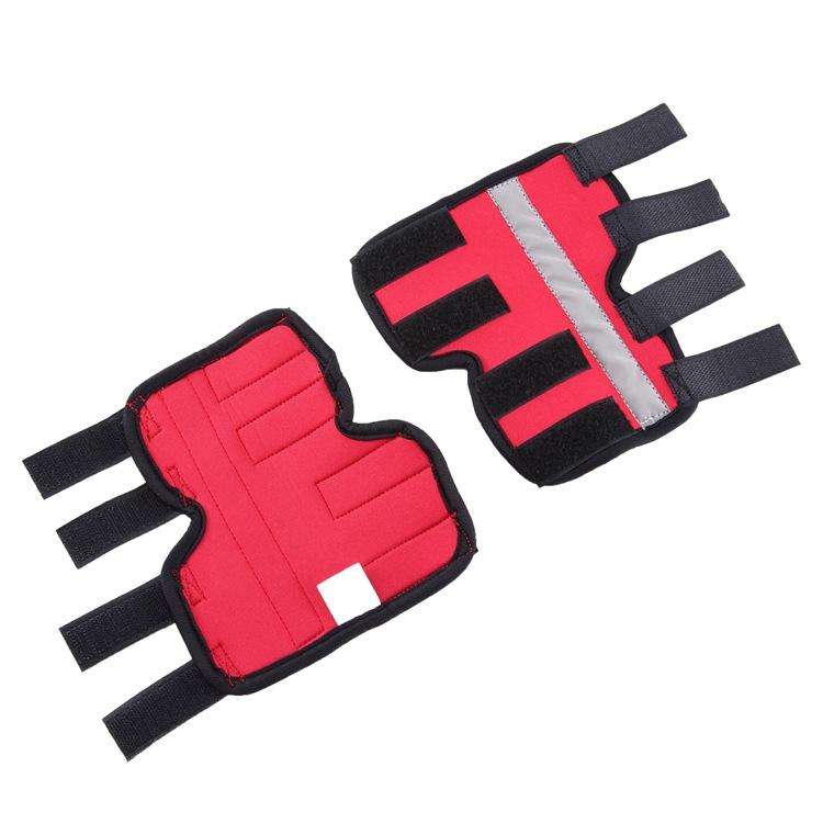 Pet Knee Pads Dog Leg Guards Pet Protective Gear Surgery Injury Sheath, Size: M(HJ11 Reflective Red)