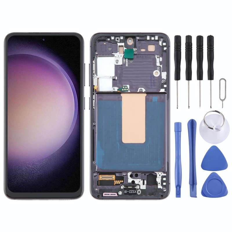 For Samsung Galaxy S23 SM-S911B EU Version TFT LCD Screen Digitizer Full Assembly with Frame, Not...