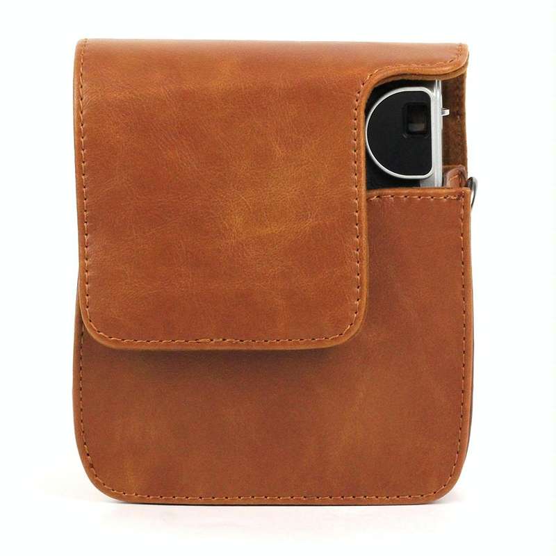 PU Leather Camera Protective bag for FUJIFILM Instax Mini 90 Camera, with Adjustable Shoulder Str...
