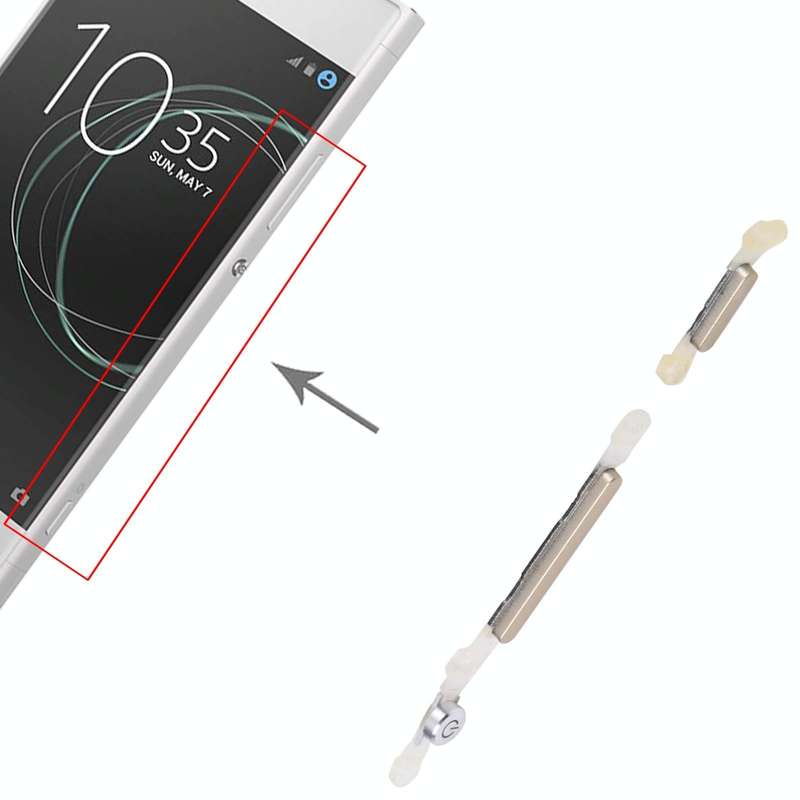 Original Side Keys for Sony XPeria XA1 (Gold)