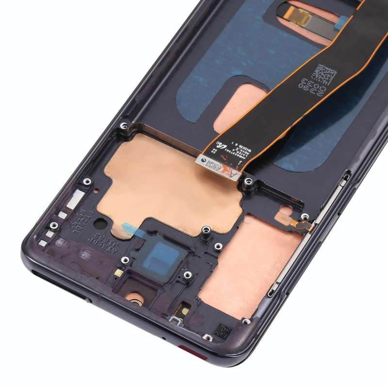 Original Dynamic AMOLED Material LCD Screen and Digitizer Full Assembly with Frame for Galaxy S20...