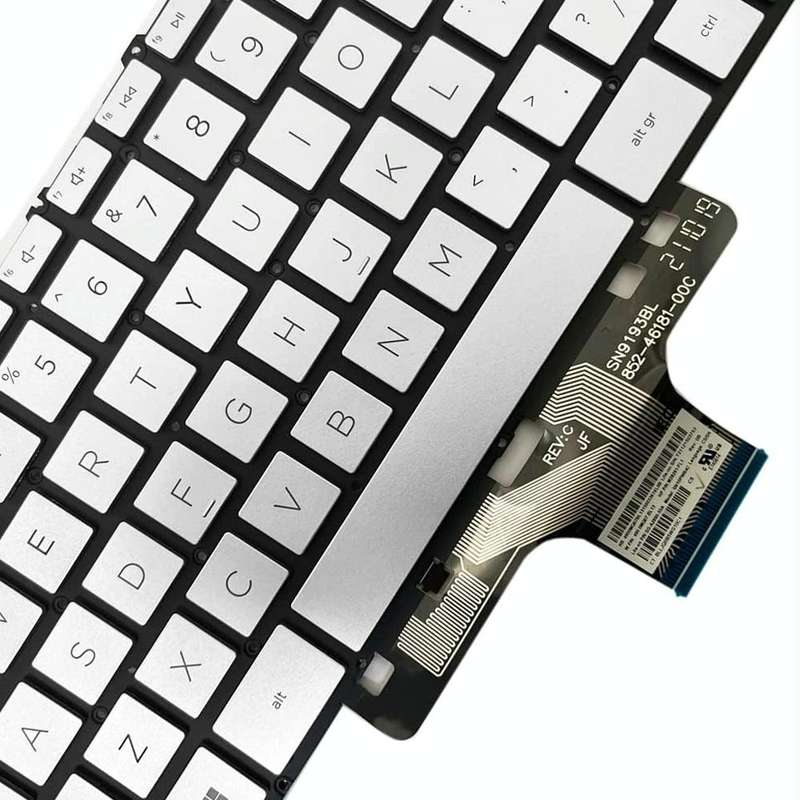 For HP Pavilion X360 14-DW US Version Laptop Backlight Keyboard(Silver)