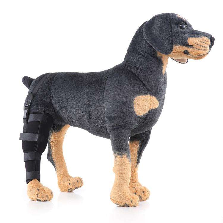 HJ19 Pet Surgery Rehabilitation Back Leg Protector Walking Aids, Size: M(Black Right Back Leg)