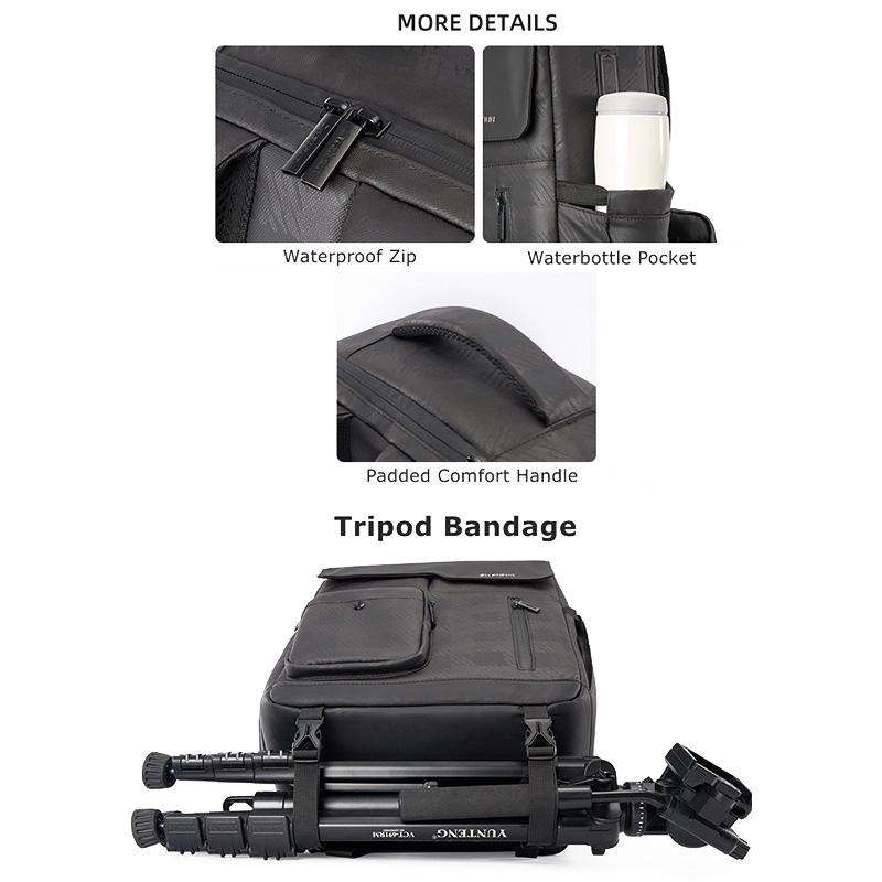 Cwatcun D97 Professional Photography Bag Mirrorless/SLR Multifunctional Backpack Camera Bag, Size...
