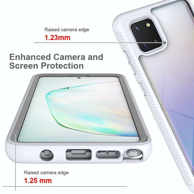 For Samsung Galaxy Note 10 Lite Starry Sky Solid Color Series Shockproof PC + TPU Protective Case...
