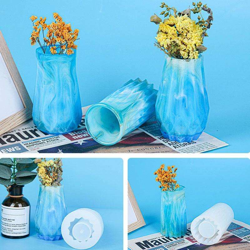D720 Drop Plastic Mold Vase Silicone Mold(01)