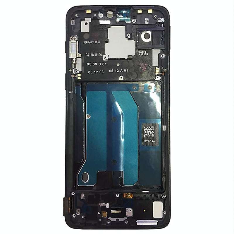 For OnePlus 6 Digitizer Full Assembly with Frame OEM LCD Screen (Black)