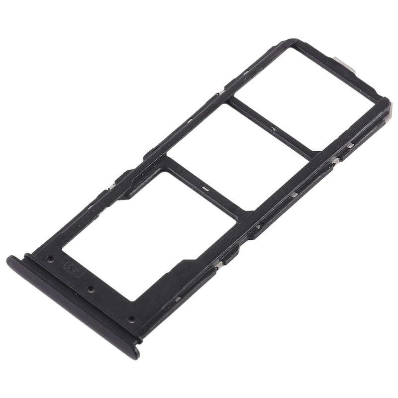 For Vivo Y71 2 x SIM Card Tray + Micro SD Card Tray (Black)