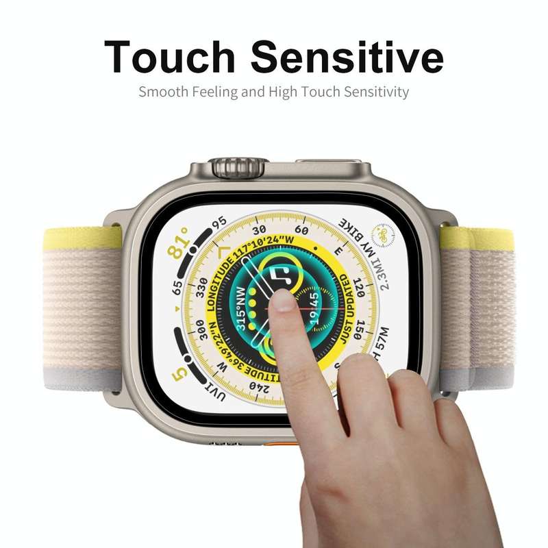 For Apple Watch Ultra 49mm ENKAY 9H Full Cover Tempered Glass Watch Film