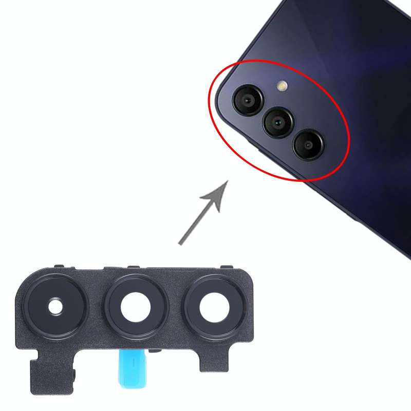 For Samsung Galaxy A15 4G SM-A155F 10pcs Original Rear Camera Lens Cover(Black)