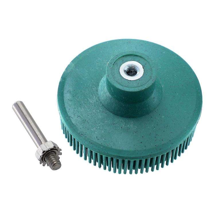 Electric Drill Disc Brush Emery Deburring Polishing Rubber Sanding Brush, Style: 3 Inch White