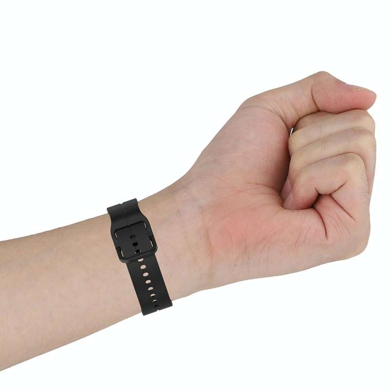 For Garmin Venu 20mm Loop Silicone Watch Band(Black)