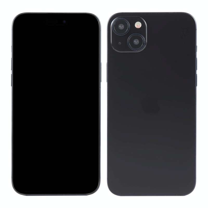 For iPhone 15 Black Screen Non-Working Fake Dummy Display Model (Black)